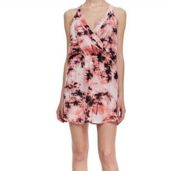 Parker NY Silk Summer Dress with Palmtree print in XS - Picture 2 of 4